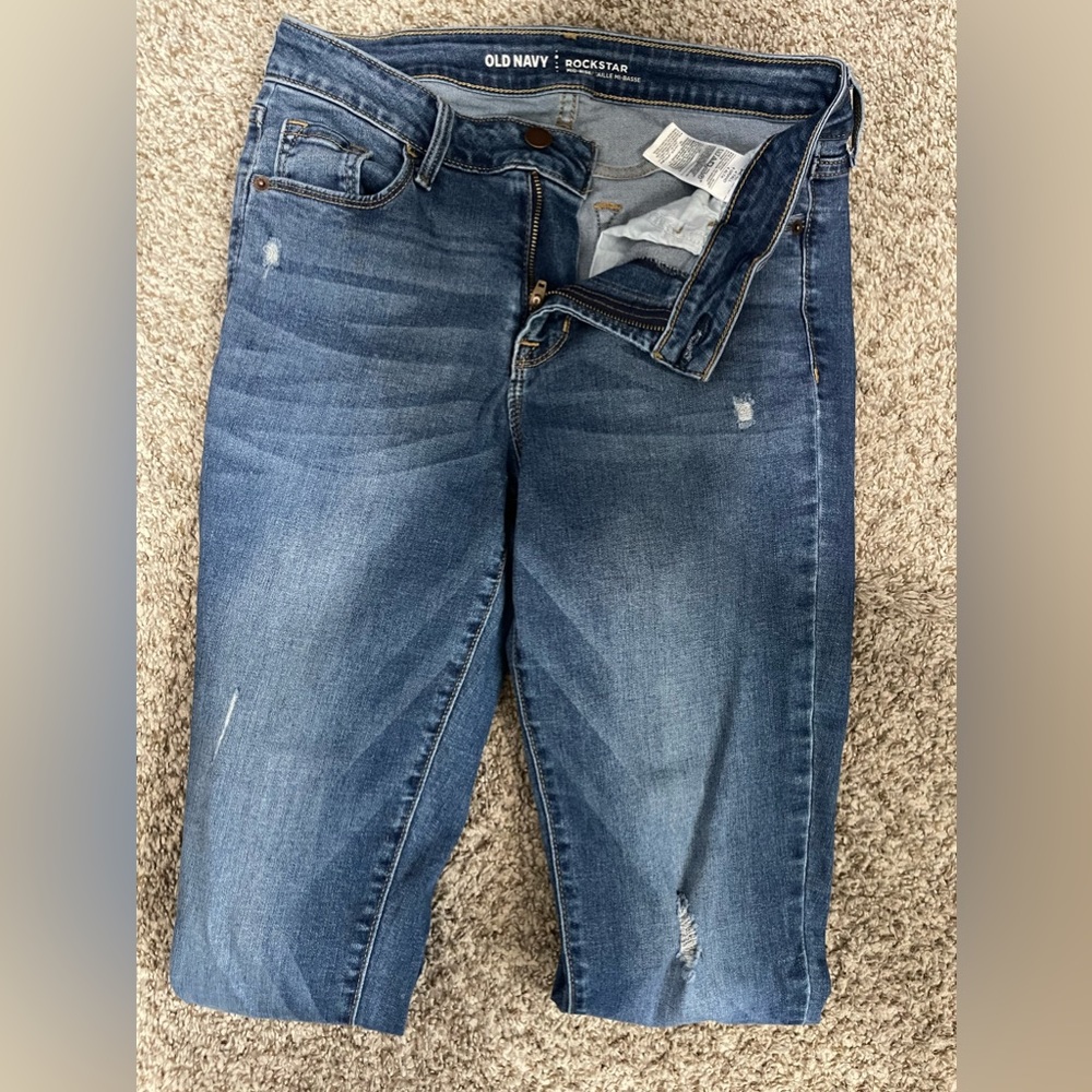 Old navy rockstar mid rise
